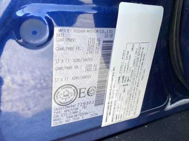 Nissan Rogue S AWD 2019