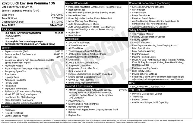 Buick Envision Premium I AWD 2020