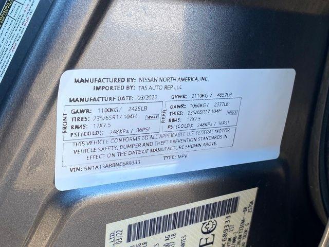 Nissan Rogue S AWD 2022