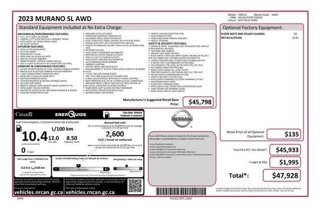 Nissan Murano SL AWD 2023