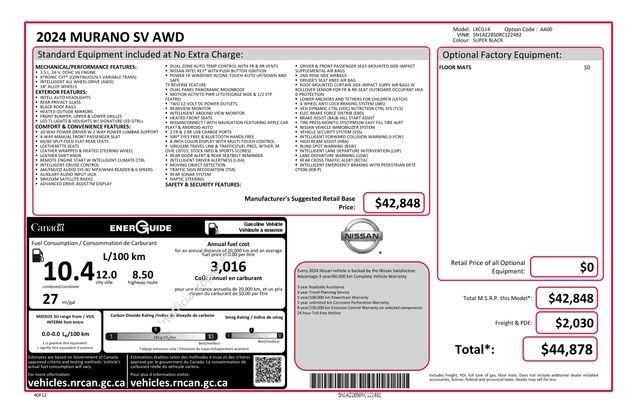Nissan Murano SV AWD 2024