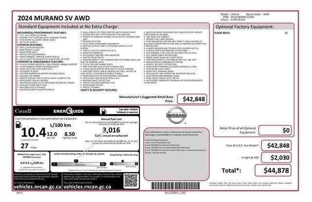 Nissan Murano SV AWD 2024
