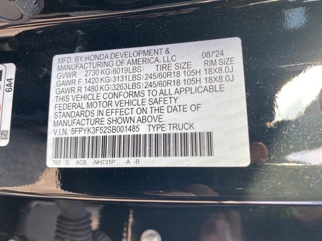 Honda Ridgeline RTL 2025