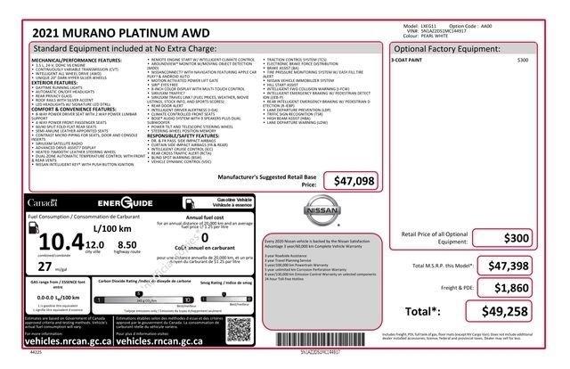 Nissan Murano Platinum AWD 2021