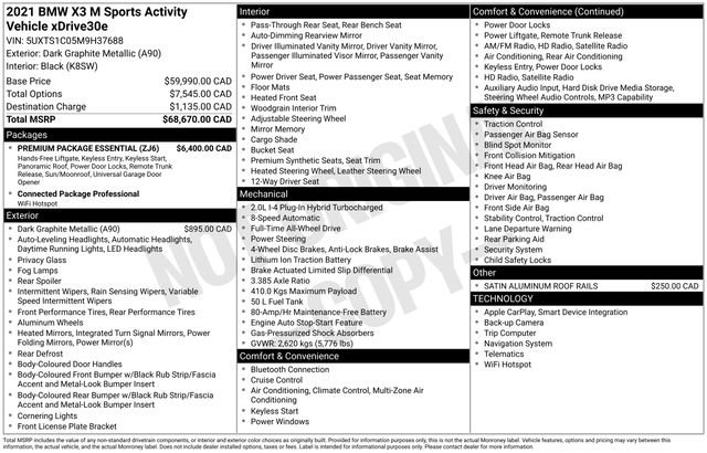 BMW X3 xDrive30e 2021
