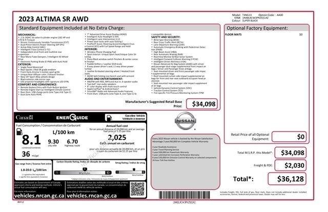 Nissan Altima 2.5 SR AWD 2023