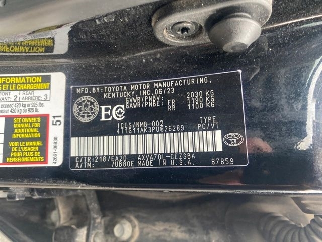 Toyota Camry SE 2023