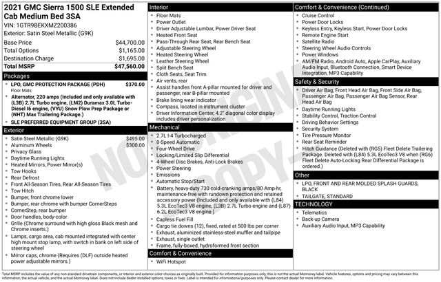 GMC Sierra 1500 SLE Double Cab 4WD 2021