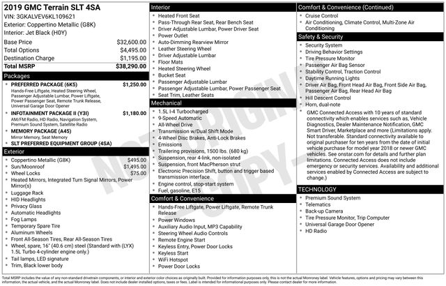 GMC Terrain SLT AWD 2019