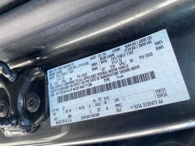 Ford F-150 XLT SuperCrew 5.5-ft. Bed 2WD 2016