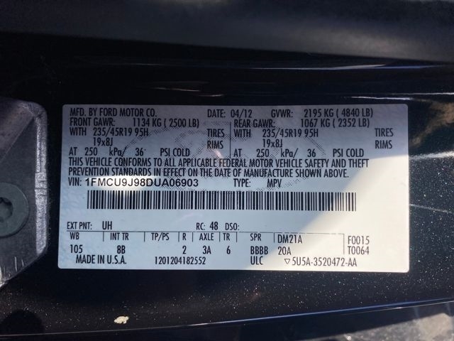 Ford Escape Titanium 4WD 2013