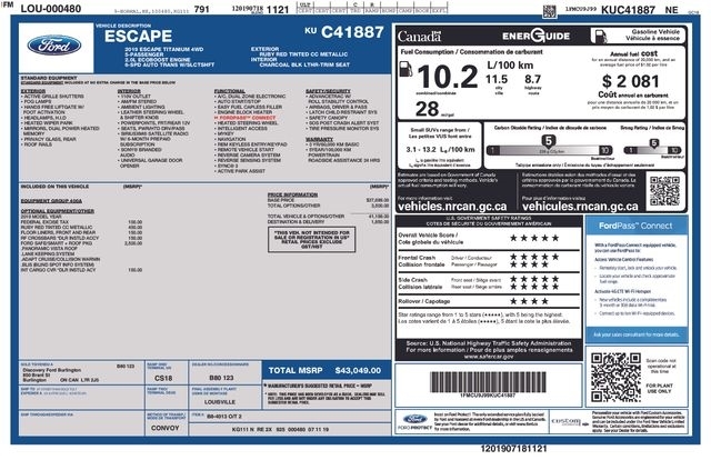 Ford Escape Titanium 4WD 2019