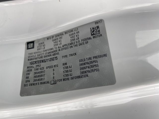 Chevrolet Colorado ZR2 Ext. Cab 4WD 2018