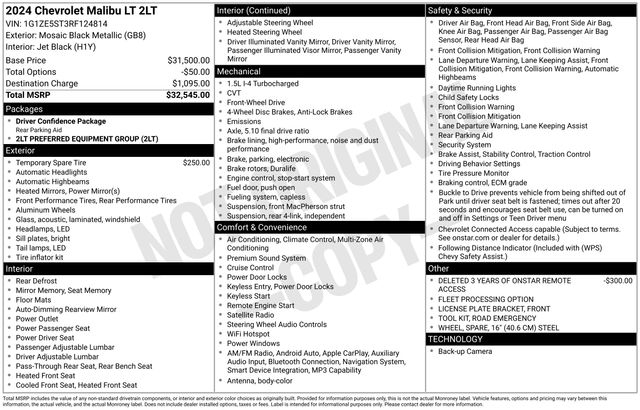 Chevrolet Malibu 2LT 2024