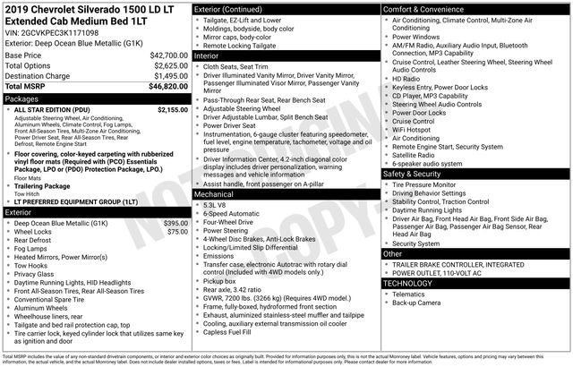 Chevrolet Silverado 1500 Work Truck Double Cab 4WD 2019