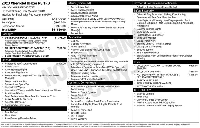 Chevrolet Blazer RS AWD 2023