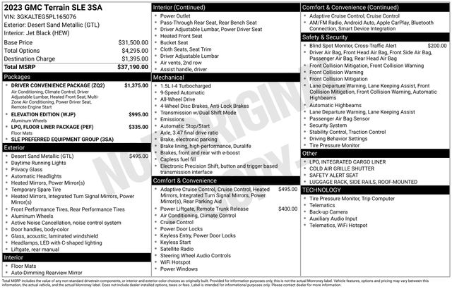 GMC Terrain SLE AWD 2023