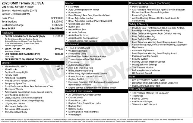 GMC Terrain SLE 2023