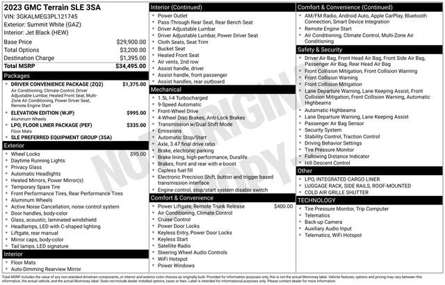 GMC Terrain SLE 2023