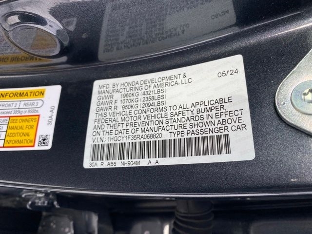 Honda Accord EX 2024