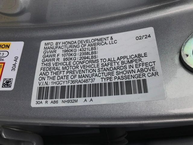 Honda Accord EX 2024