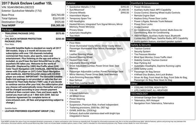 Buick Enclave Leather AWD 2017