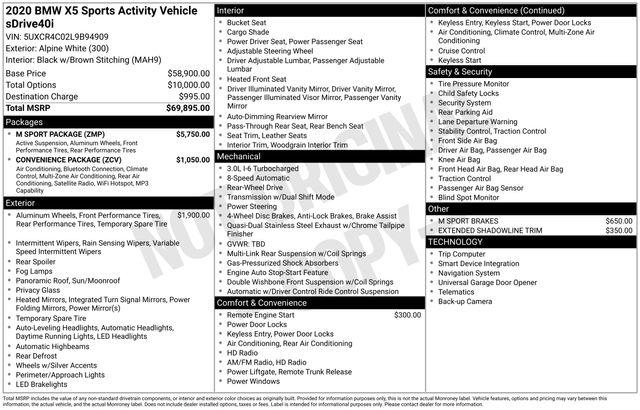 BMW X5 sDrive40i 2020