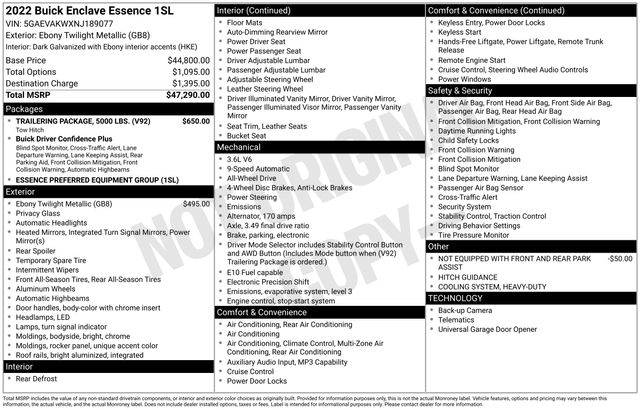 Buick Enclave Essence AWD 2022