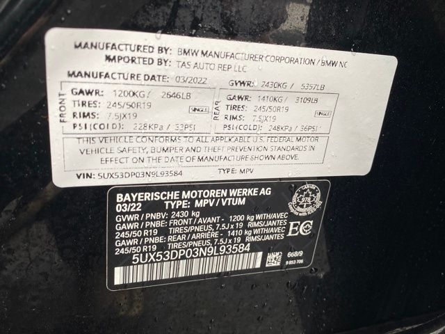 BMW X3 sDrive30i 2022