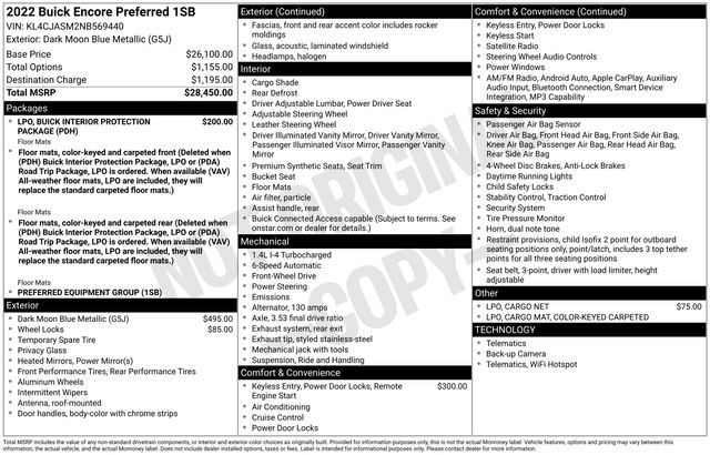 Buick Encore Preferred FWD 2022