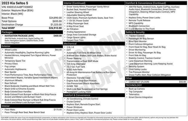 Kia Seltos S AWD 2023