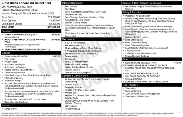 Buick Encore GX Select AWD 2023