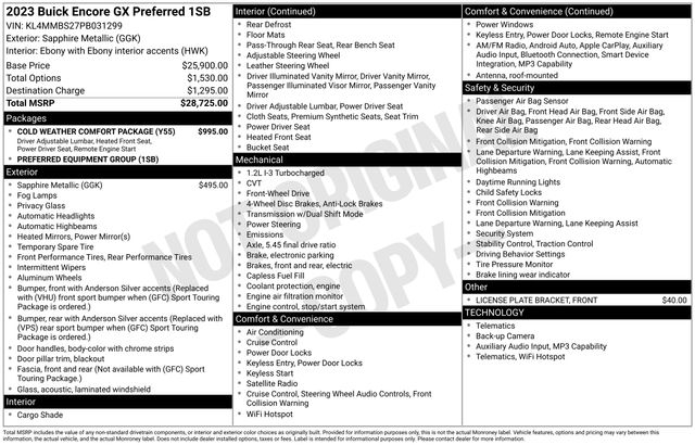 Buick Encore GX Preferred 2023