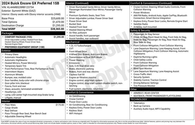 Buick Encore GX Preferred 2024