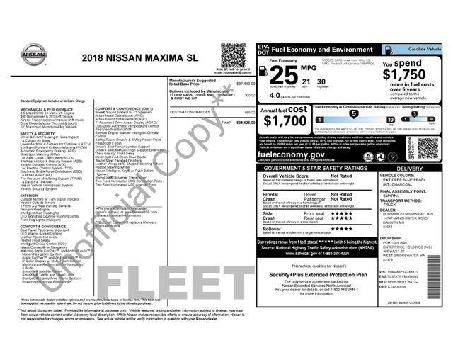 Nissan Maxima 3.5 SL 2018