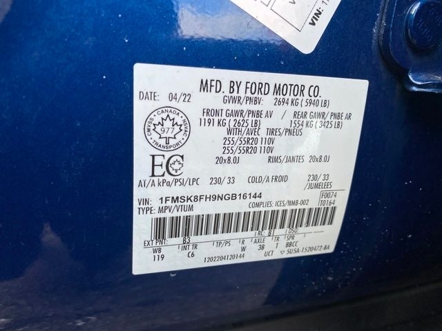 Ford Explorer Limited AWD 2022