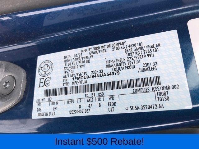 Ford Escape Titanium 4WD 2022