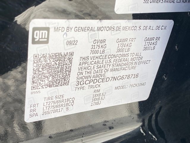 Chevrolet Silverado 1500 Trail Boss Custom Crew Cab 4WD 2022