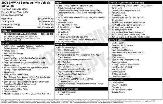 BMW X3 sDrive30i 2023