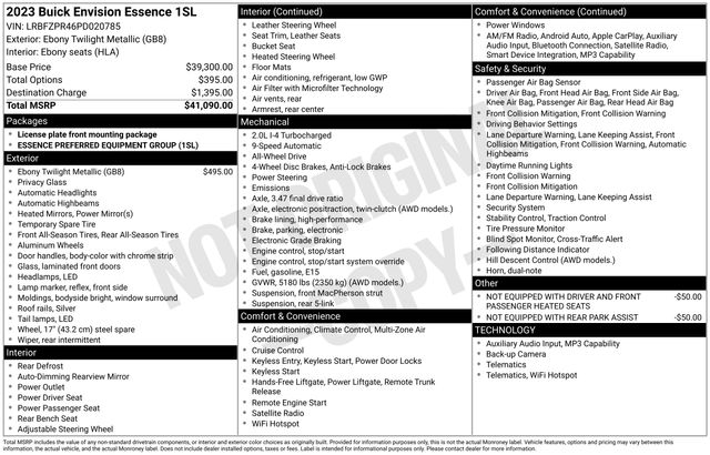 Buick Envision Essense AWD 2023