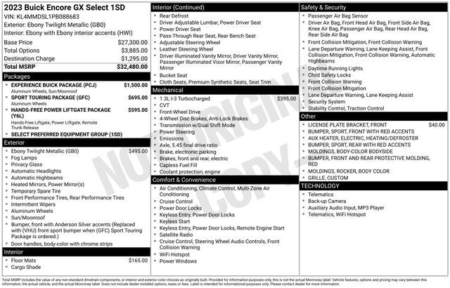 Buick Encore GX Select 2023