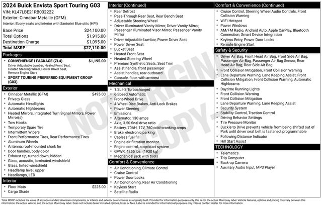 Buick Envista Sport Touring 2024