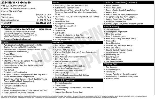 BMW X3 sDrive30i 2024