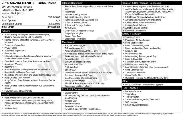Mazda CX-90 Select 2025