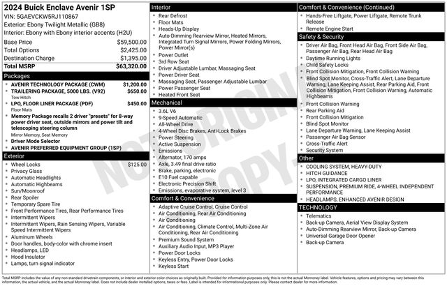 Buick Enclave Avenir AWD 2024