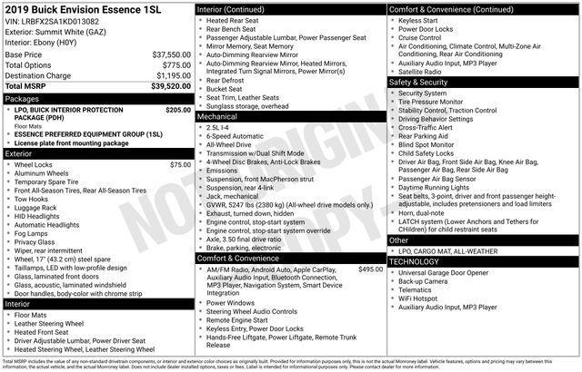 Buick Envision Essense AWD 2019
