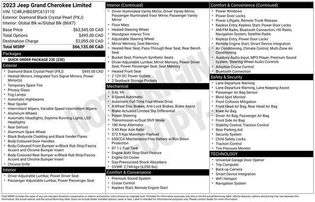 Jeep Grand Cherokee Limited 4WD 2023