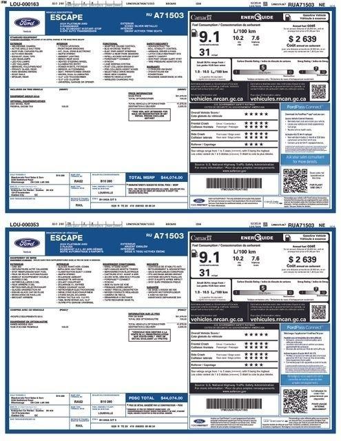 Ford Escape Platinum AWD 2024