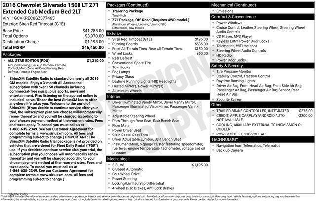 Chevrolet Silverado 1500 LT Double Cab 4WD 2016