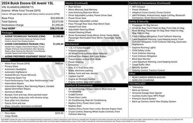 Buick Encore GX Avenir AWD 2024